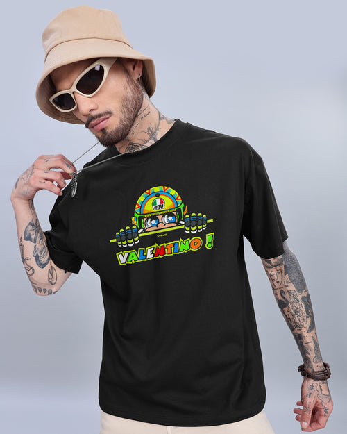 VALENTINO HELMET CARTOON T-SHIRT
