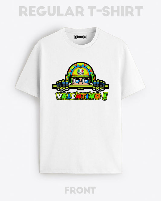 VALENTINO HELMET CARTOON T-SHIRT