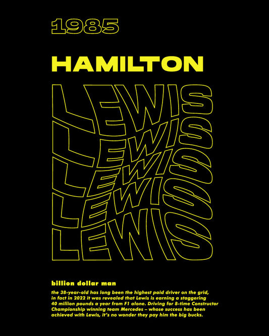 LEWIS HAMILTON WAVE T-SHIRT