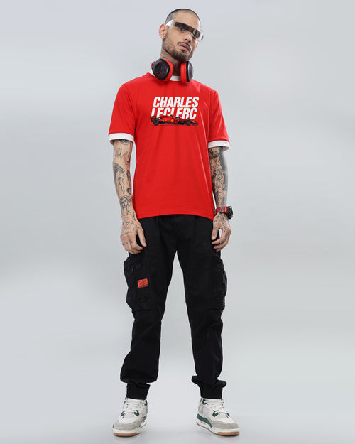 CHARLES LECLERC F1 CAR CONTRAST T-SHIRT